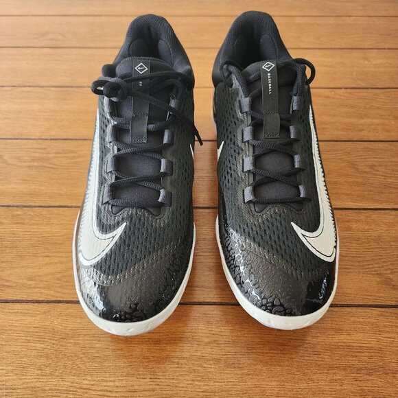 Nike React Alpha Huarache Elite 4 Baseball Cleats dj6521-001 Blk/White sz 13